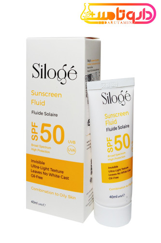سیلوژه کرم ضد آفتاب فلوئید بی رنگ فاقد چربی SPF50